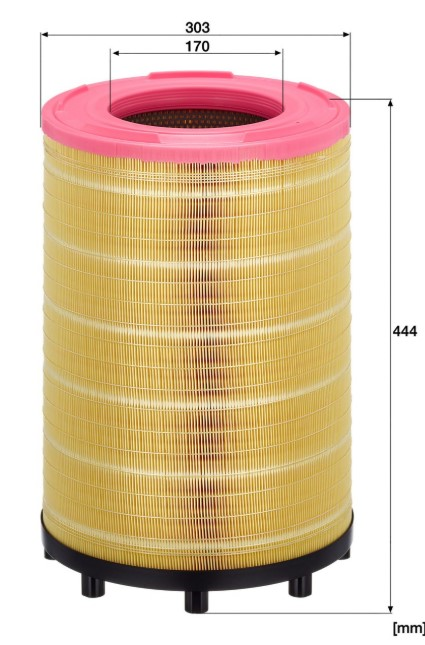 HAVA FILTRESI SCANIA 1335679-1421022-1728667-1869993-1869995 KISA A-330mm B-170mm H-444mm